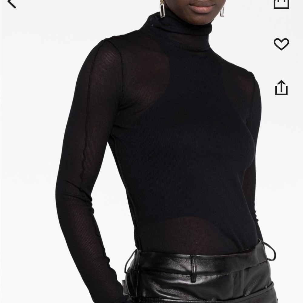 Helmut Lang semi sheer body suit